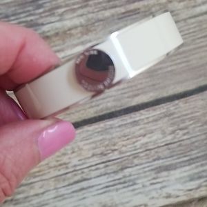 Henri Bendel White Enamel Bangle